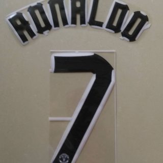 C.Ronaldo #7 2007-2008 Manchester United CL Awaykit Nameset Printing