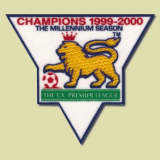 England Premier League Champion 1999-2000 Gold Patch / Badge Manchester United
