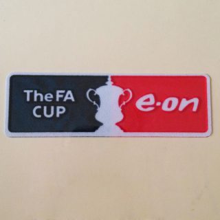 FA Cup e-on 2007 - 2011 Sleeve Soccer Patch / 3D Flock Badge