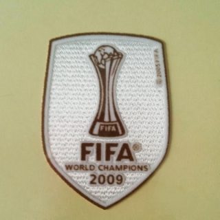 Barcelona FIFA Club World Cup 2009 Away Winner Sleeve Soccer Patch / Badge